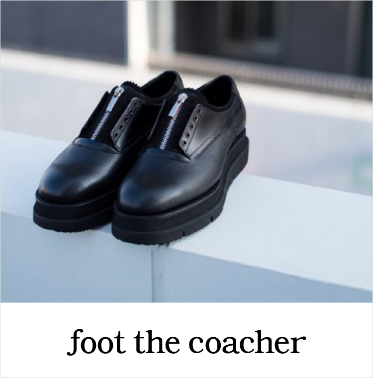 foot the coacher shoes素材本革