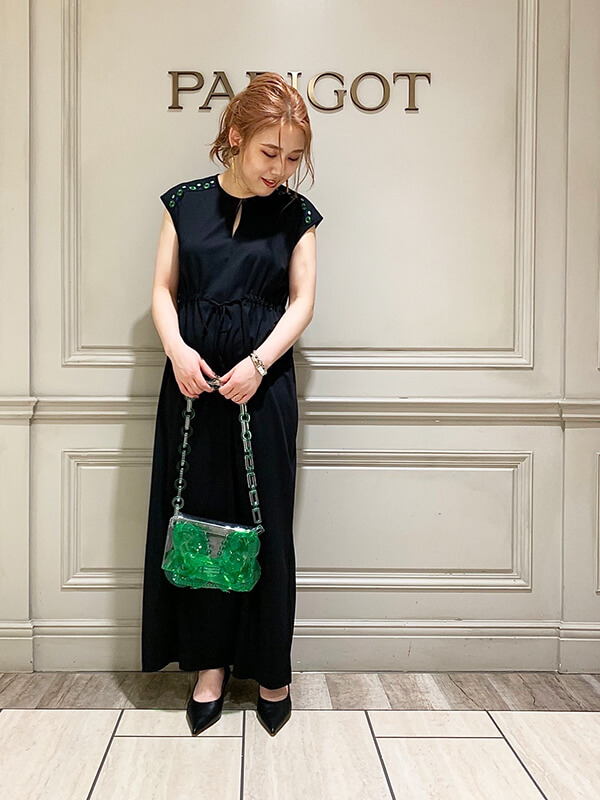 mame　20AW Layered Knitted Dress 　美品約58cm