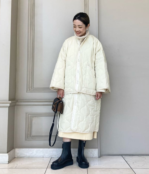 身長別に徹底比較】HYKE(ハイク)QUILTED LINERシリーズ、色やサイズで