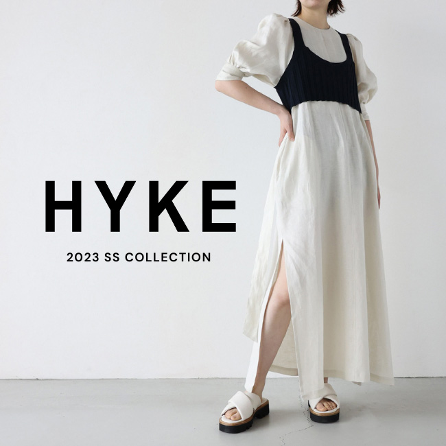 HYKE／ハイク　ハーフスリーブカットソー　トップス　ホワイト