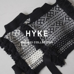 HYKE(ハイク)】 NORDIC FRINGE SWEATER VEST｜PARIGOT ONLINE（パリゴ