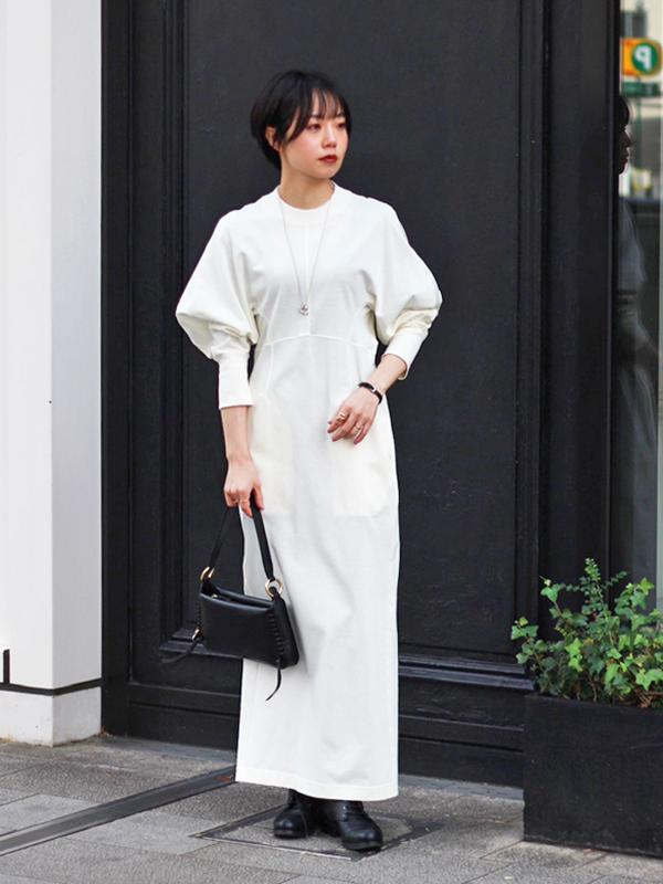マイベスト マメ vol.2】≪Mame Kurogouchi≫ Cotton Jersey Dress