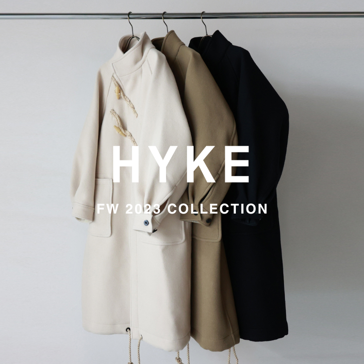 HYKE ミリタリーセンタースリットスカート　カーキ　サイズ2