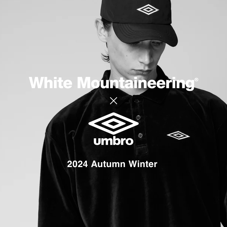 【7/27(土)11:00 発売】BLK White Mountaineering(ビーエルケー ホワイトマウンテニアリング) × UMBRO(アンブロ) 2024AW